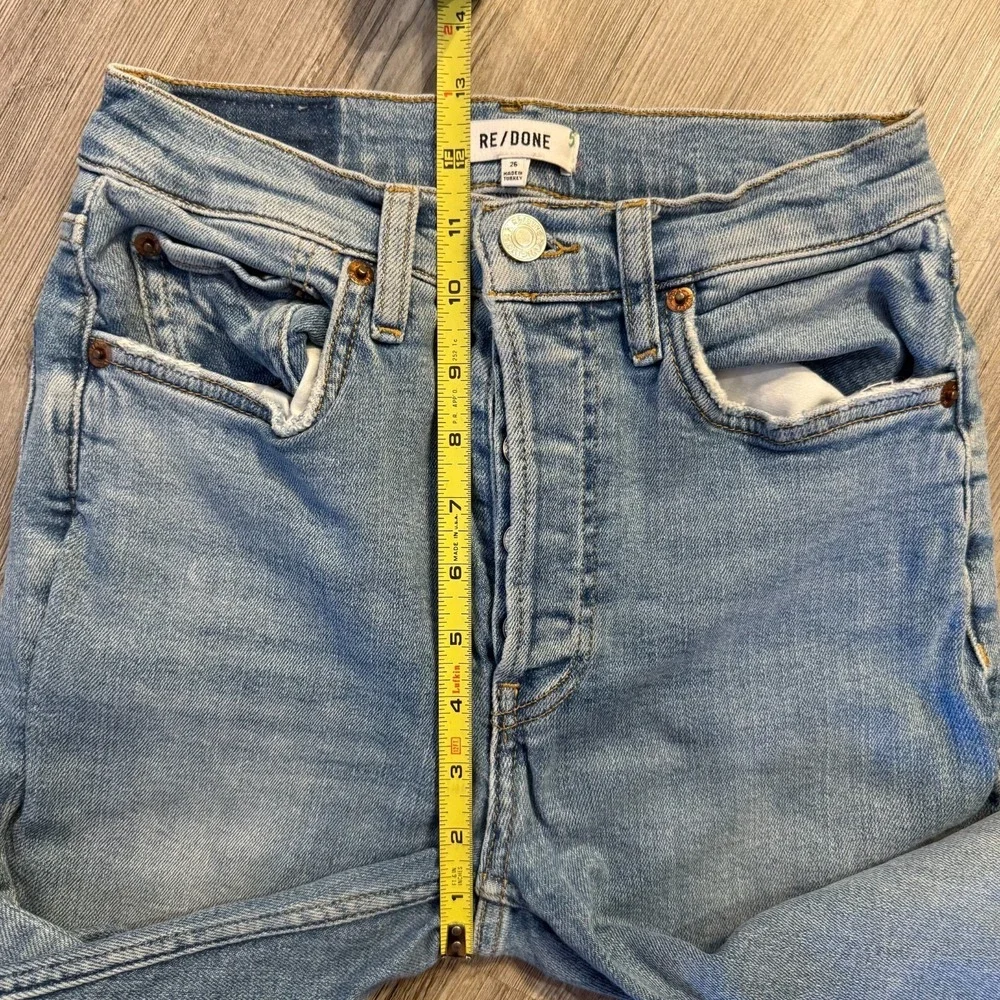 Re/Done Womens 26 90's High Rise Ankle‎ Crop Jeans